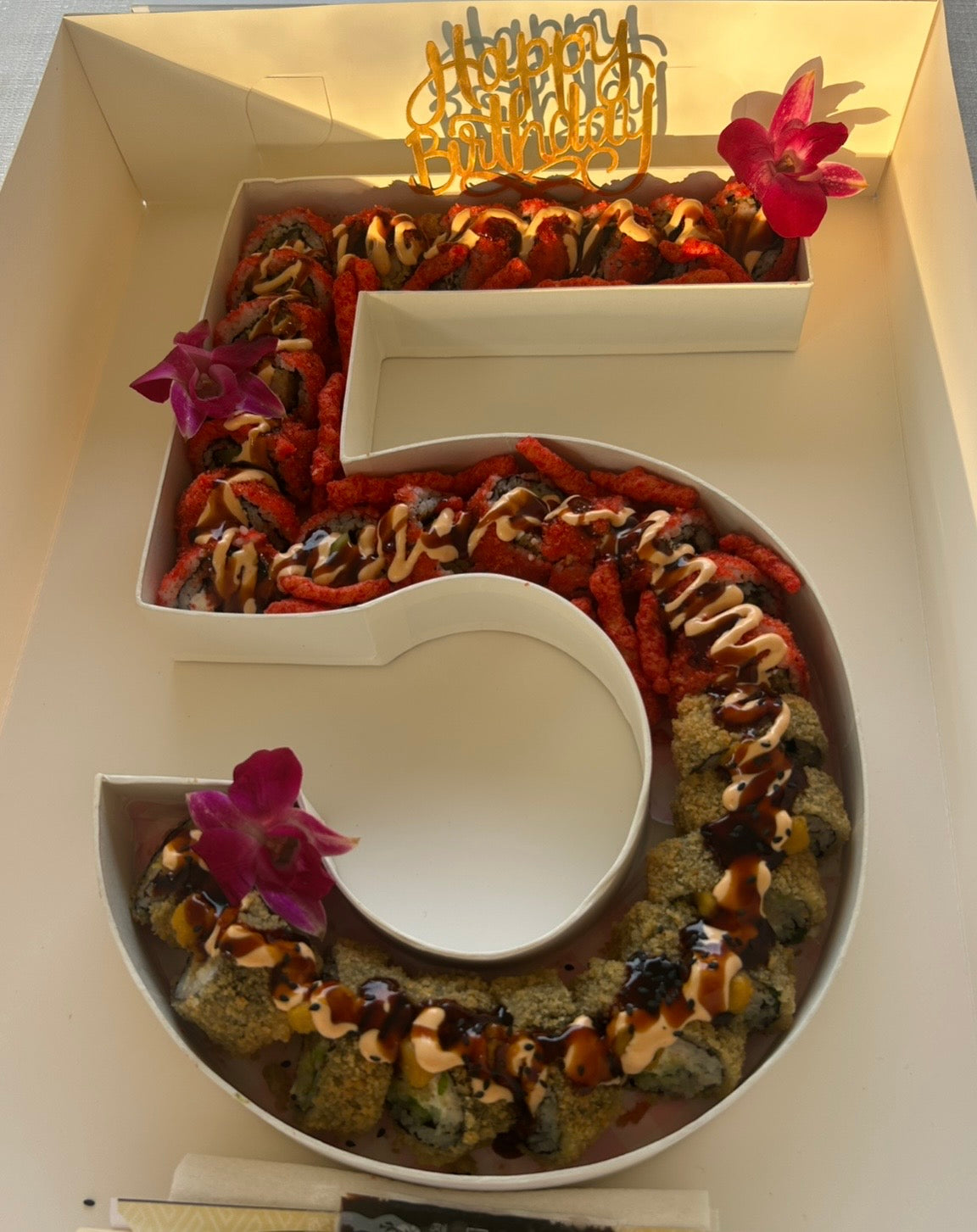 Sushi Charcuterie Letter/Number Box